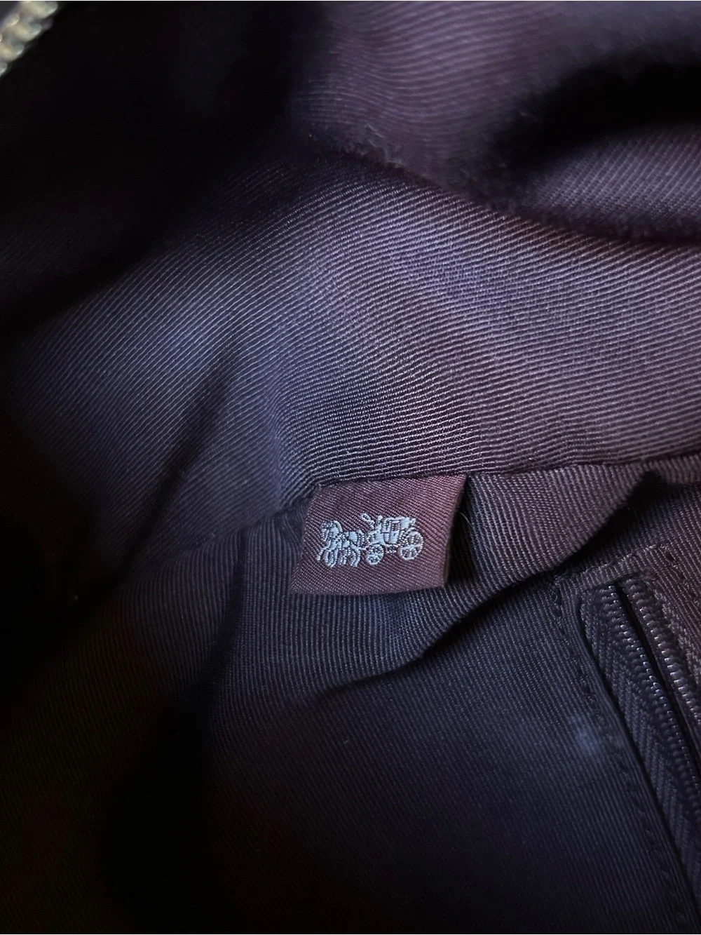 Coach deep burgundy